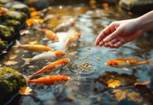 Faut-il nourrir les poissons de bassin en automne ? Bassin nourriture poisson automne