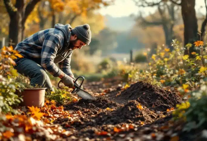 Travaux jardins automnes
