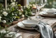 Décorer sa table de noël avec le jardin : idées DIY pour une décoration végétale authentique Décoration DIY noel jardin