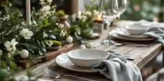 Décorer sa table de noël avec le jardin : idées DIY pour une décoration végétale authentique Décoration DIY noel jardin