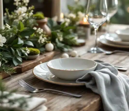 Décorer sa table de noël avec le jardin : idées DIY pour une décoration végétale authentique Décoration DIY noel jardin
