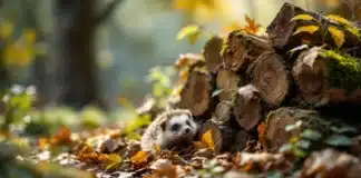 Préparer le jardin pour les auxiliaires : astuces pour favoriser hérissons et insectes utiles grâce aux tas de bois et de feuilles