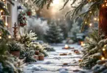 Décorer son jardin pour Noël : entre féérie lumineuse et créativité durable