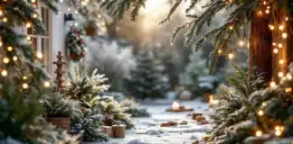 Décorer son jardin pour Noël : entre féérie lumineuse et créativité durable