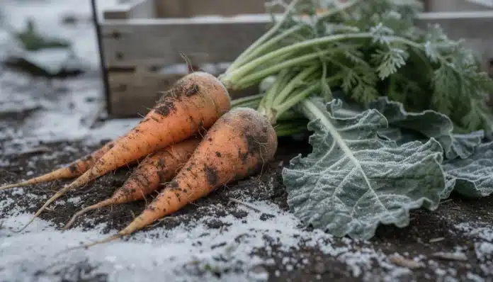 récolte potager hiver