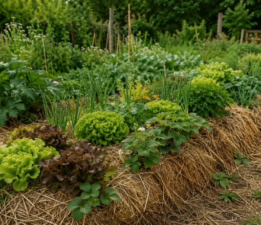 La culture sur butte : avantages et inconvénients de cette technique de permaculture Butte de potager en permaculture plantee de legumes varies