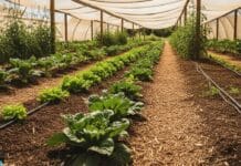 Protéger potager canicule : ombrage et paillage